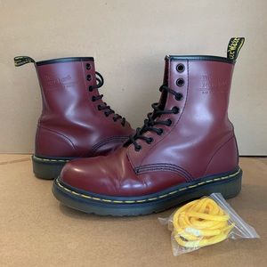 SOLD🔴 Dr. Martens 1460 Cherry Red Combat Boots